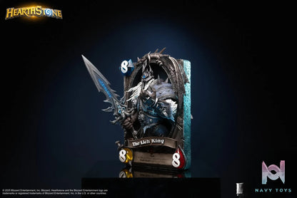 HEX Collectibles – Blizzard Official Licensed Hearthstone Lich King Card Art Statue HEXFRAME04 (Licensed)