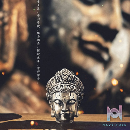 Raven Studio (silver jewelry) – Original “Mechanical Ascension” Triple-hole Buddha Bead Spacer Original