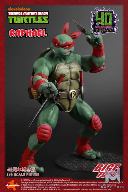 BIGFTOYS – BIGF-002 TNMT Raphael 40th Anniversary Edition 1/6 Scale Action Figure (Licensed)