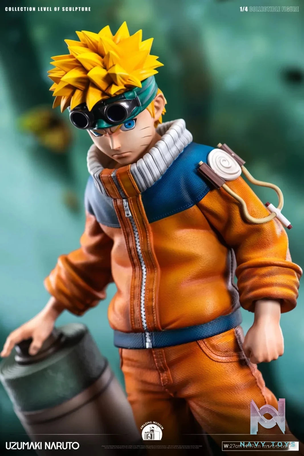 Amazing Museum Studio - Naruto Childhood Door God Series 1 Uzumaki Naruto resin statue Navy Toys anime figure