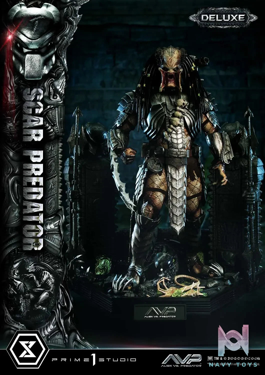 Prime 1 Studio Museum Masterline Alien vs. Predator Scar Predator MMPR-04 MMPR-04DX MMPR-04DXS