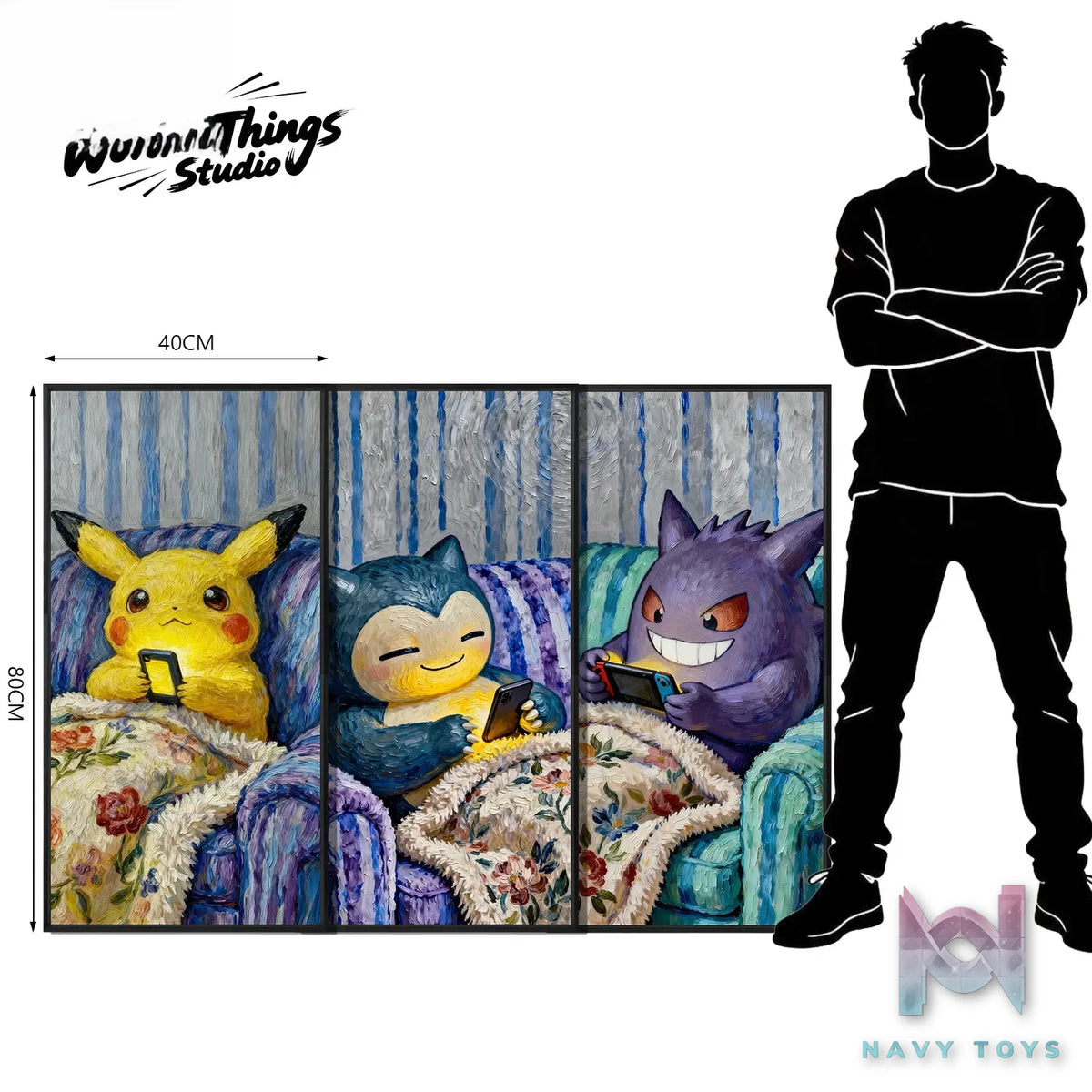 Wonder Things Studio – Van Gogh Pokémon Oil Painting #05 Pokémon