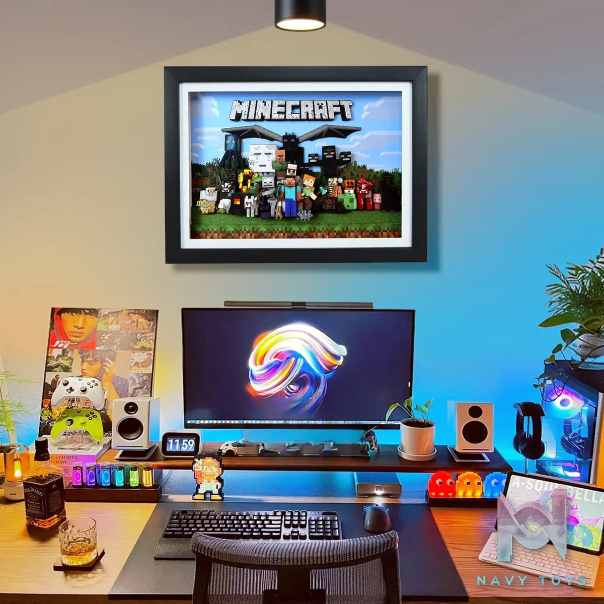 KALA HOME Studio – Minecraft Multiple Characters 3D Decorative Painting Minecraft