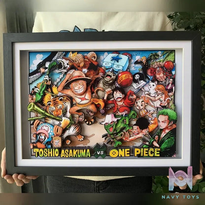 KALA HOME Studio – One Piece Multiple Characters #04 3D Decorative Painting One Piece