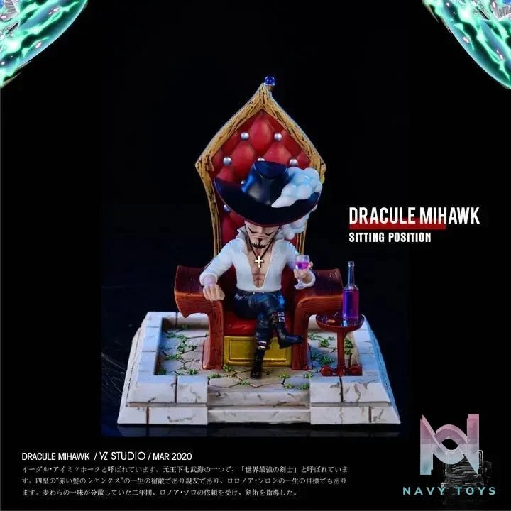 Seven Warlords of the Sea Dracule Mihawk - One Piece - Yz Studio resin statue Navy Toys anime figure