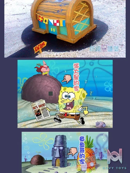 Qian Zhi Lu Studio – Bikini Bottom series 3D Paper Model DIY SpongeBob SquarePants