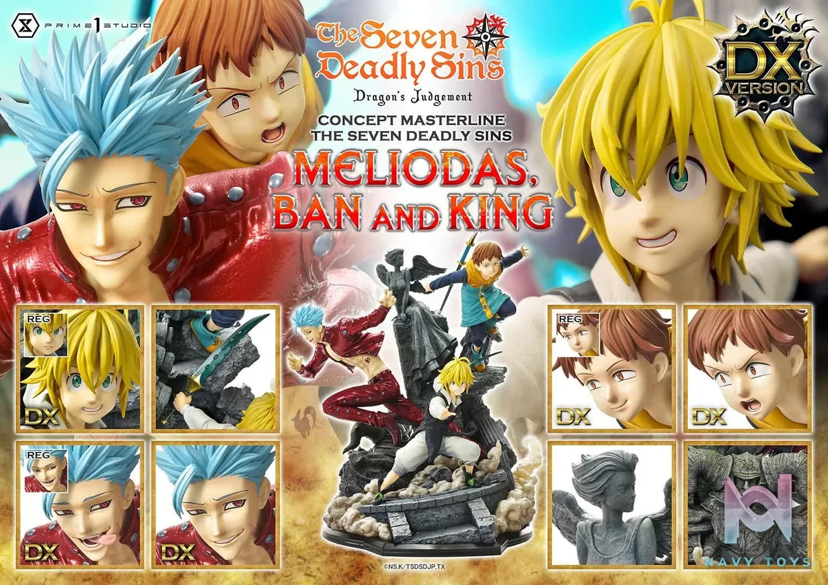 Prime 1 Studio – Concept Masterline The Seven Deadly Sins Meliodas, Ban and King CMNTZ-01 CMNTZ-01DXS (Licensed)