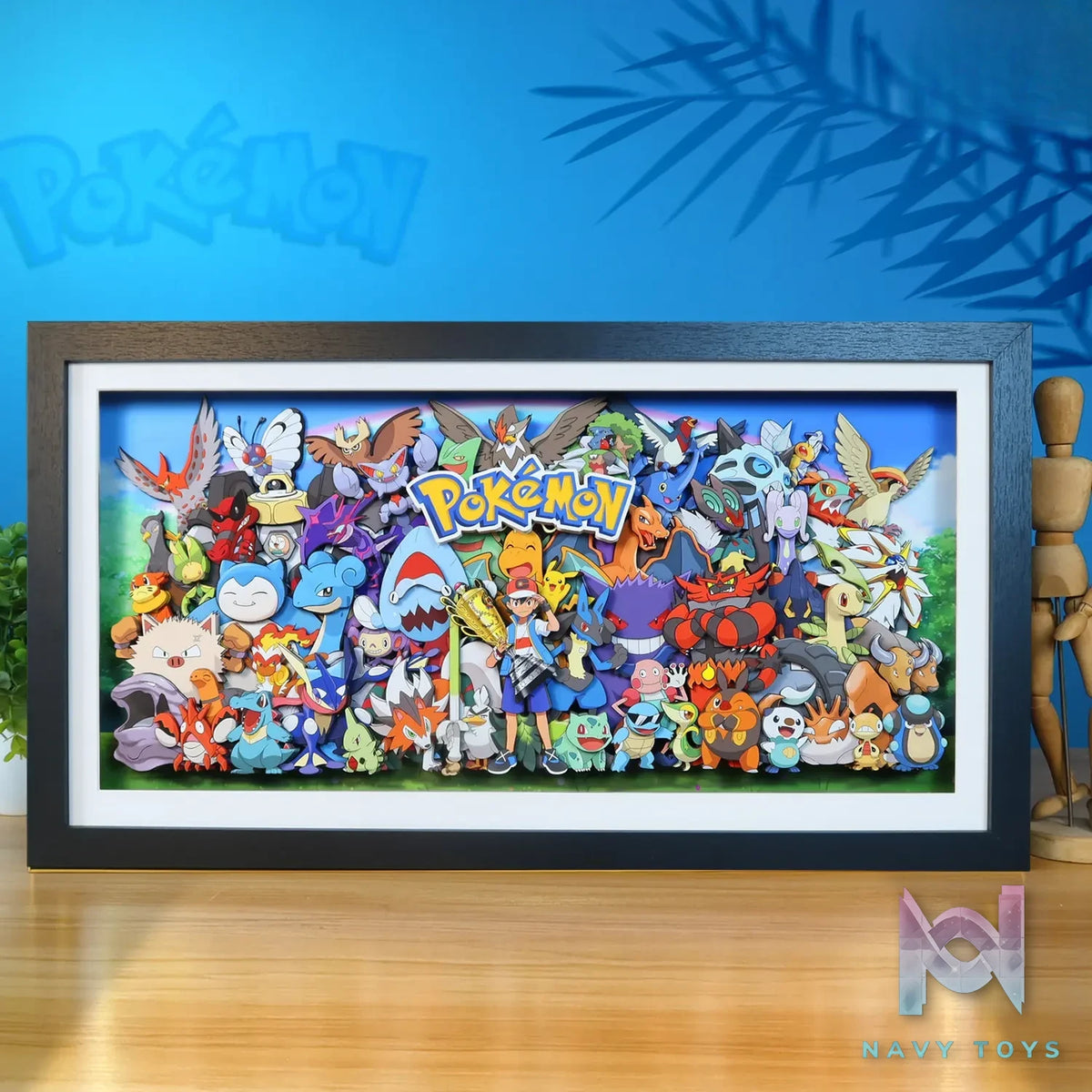 KALA HOME Studio – Pokémon Multiple Characters #01 3D Decorative Painting Pokémon