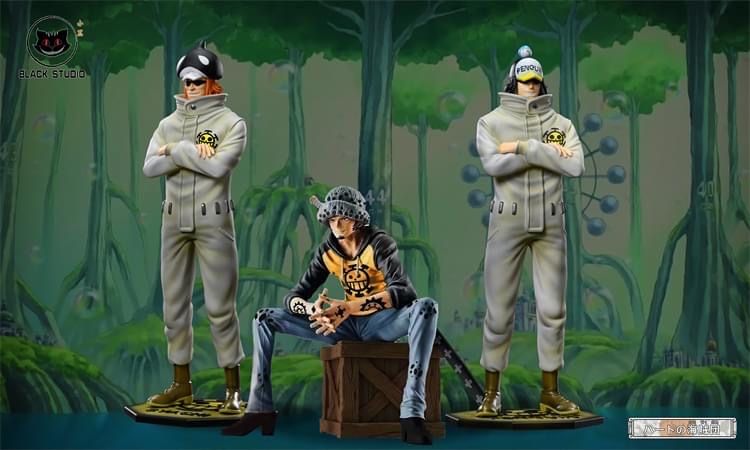 Syachi & Penguin resin statue Black Studio anime figure