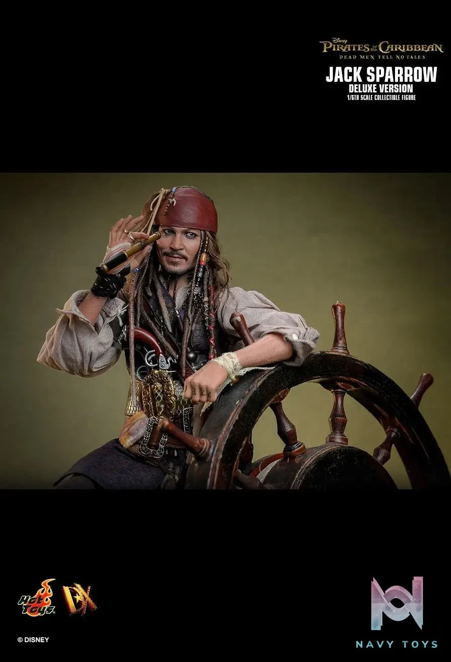 Hottoys – Pirates of the Caribbean: Dead Men Tell No Tales Jack Sparrow 1/6th scale Collectible Figure DX37 DX38 (Licensed)