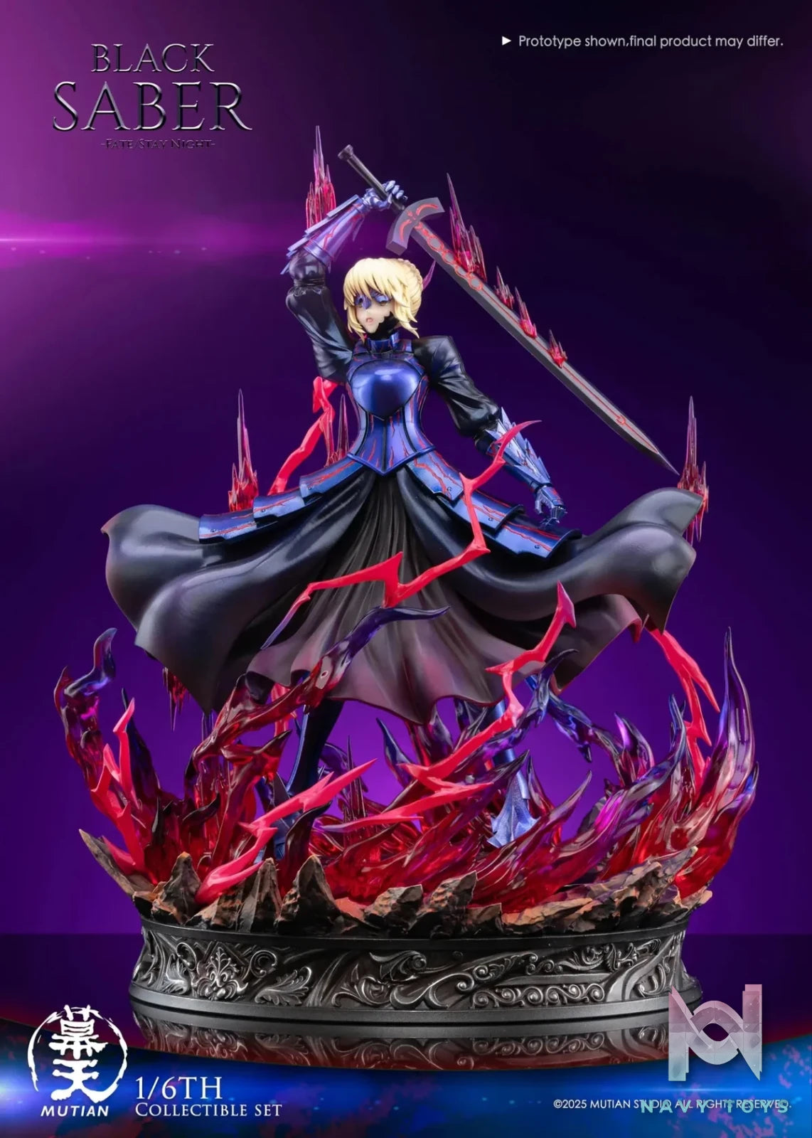 Mu Tian Studio - Fate/stay night Heaven's Feel Saber Alter resin statue Navy Toys anime figure
