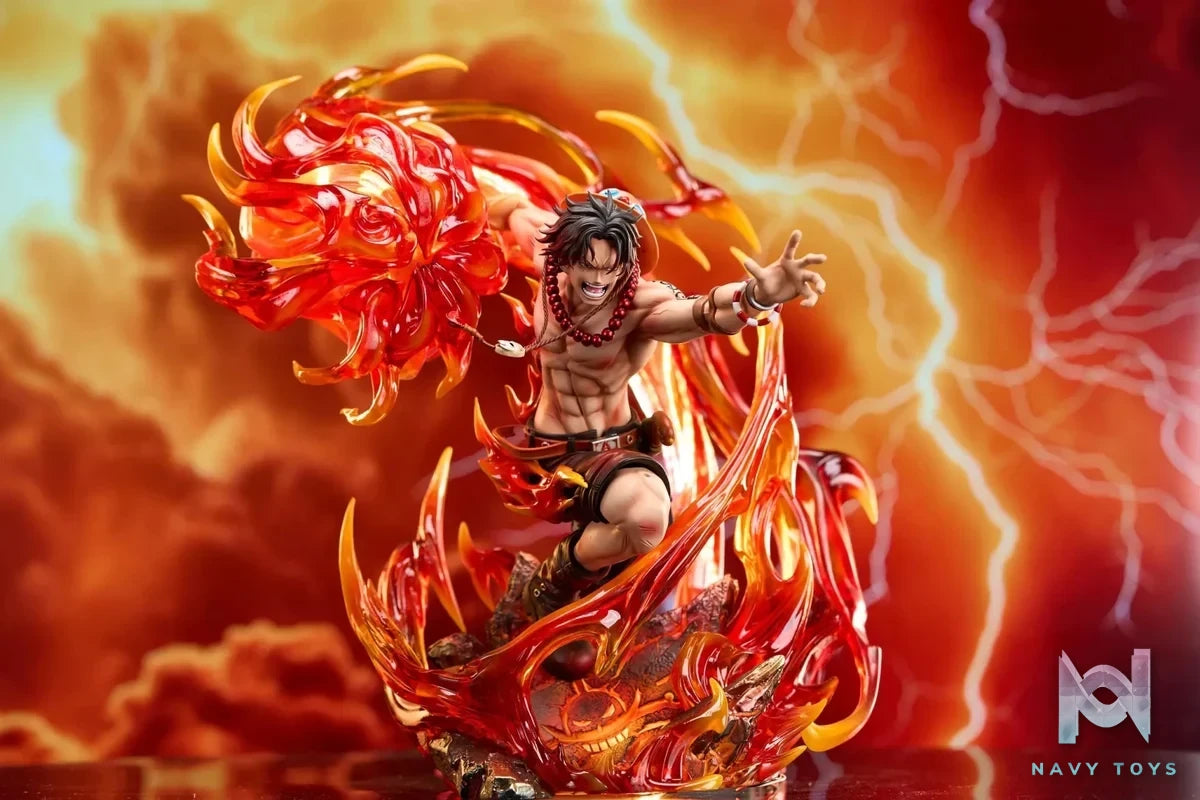 Fast Studio - One Piece Fire Fist Portgas D. Ace resin statue Navy Toys anime figure