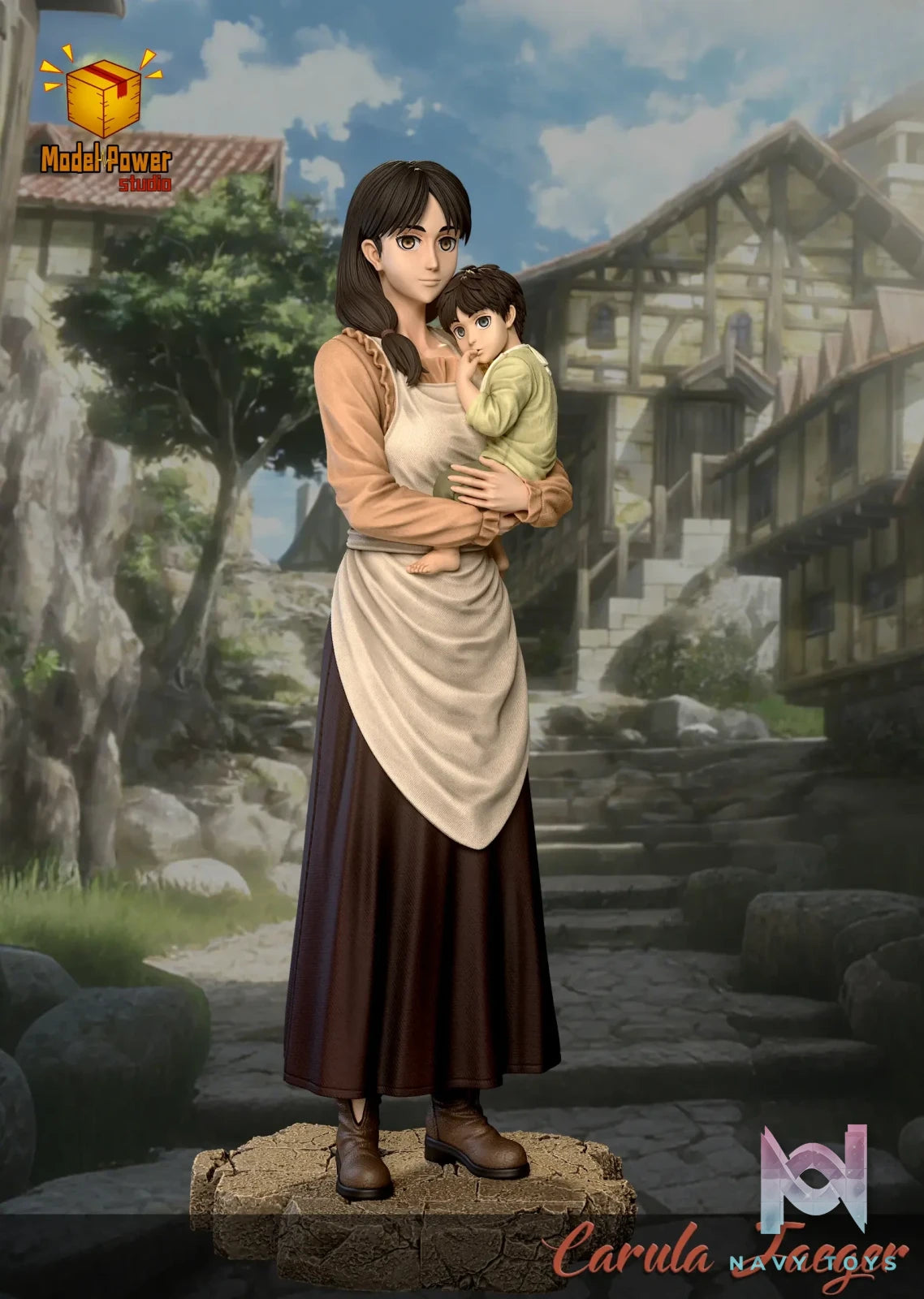Model Power Studio – Carla Jaeger X Eren Jaeger Attack on Titan