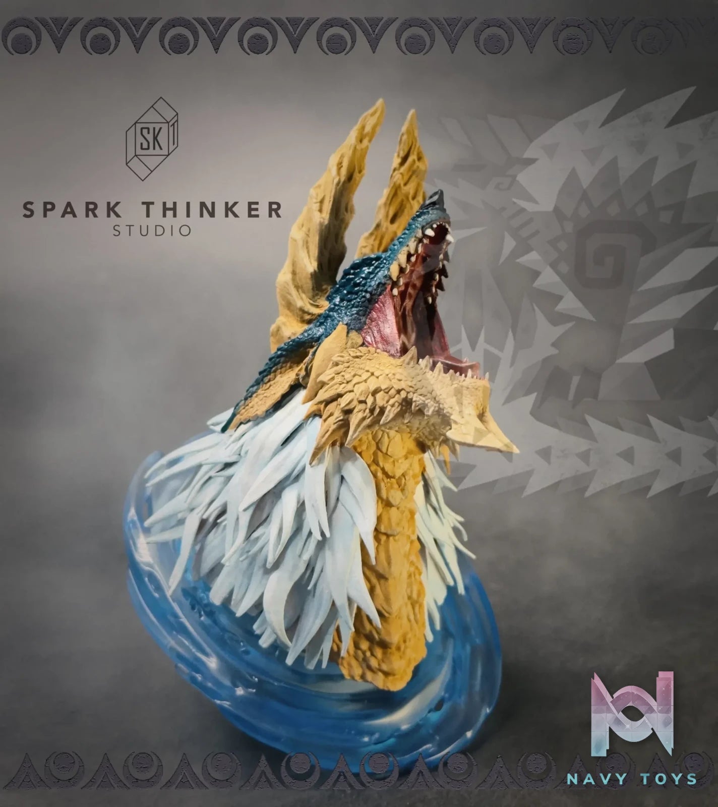 Spark Thinker Studio – Monster Hunter Small Scale Head Statue #1