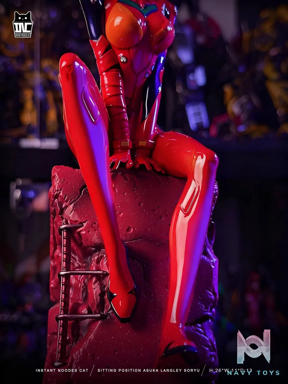 Sitting Asuka resin statue Instant Noodles Studio anime figure