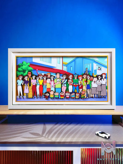 Yu Zhi Jiang Studio – Crayon Shin-chan Multiple Characters Series #2 3D Decorative Painting Crayon Shin-chan