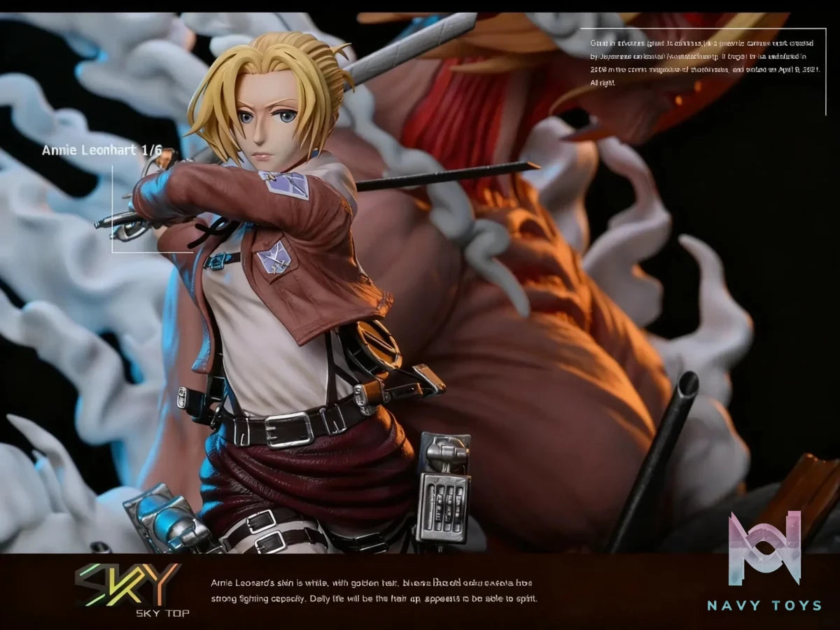 SKY TOP Studio - Attack On Titan Annie Leonhart Female Titan resin statue Navy Toys anime figure