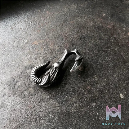 Raven Studio (silver jewelry) – Claws Meet Rattlesnake S-Shaped Connecting Hook Original