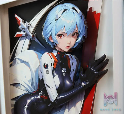 KALA HOME Studio – Ayanami Rei 3D Decorative Painting Neon Genesis Evangelion