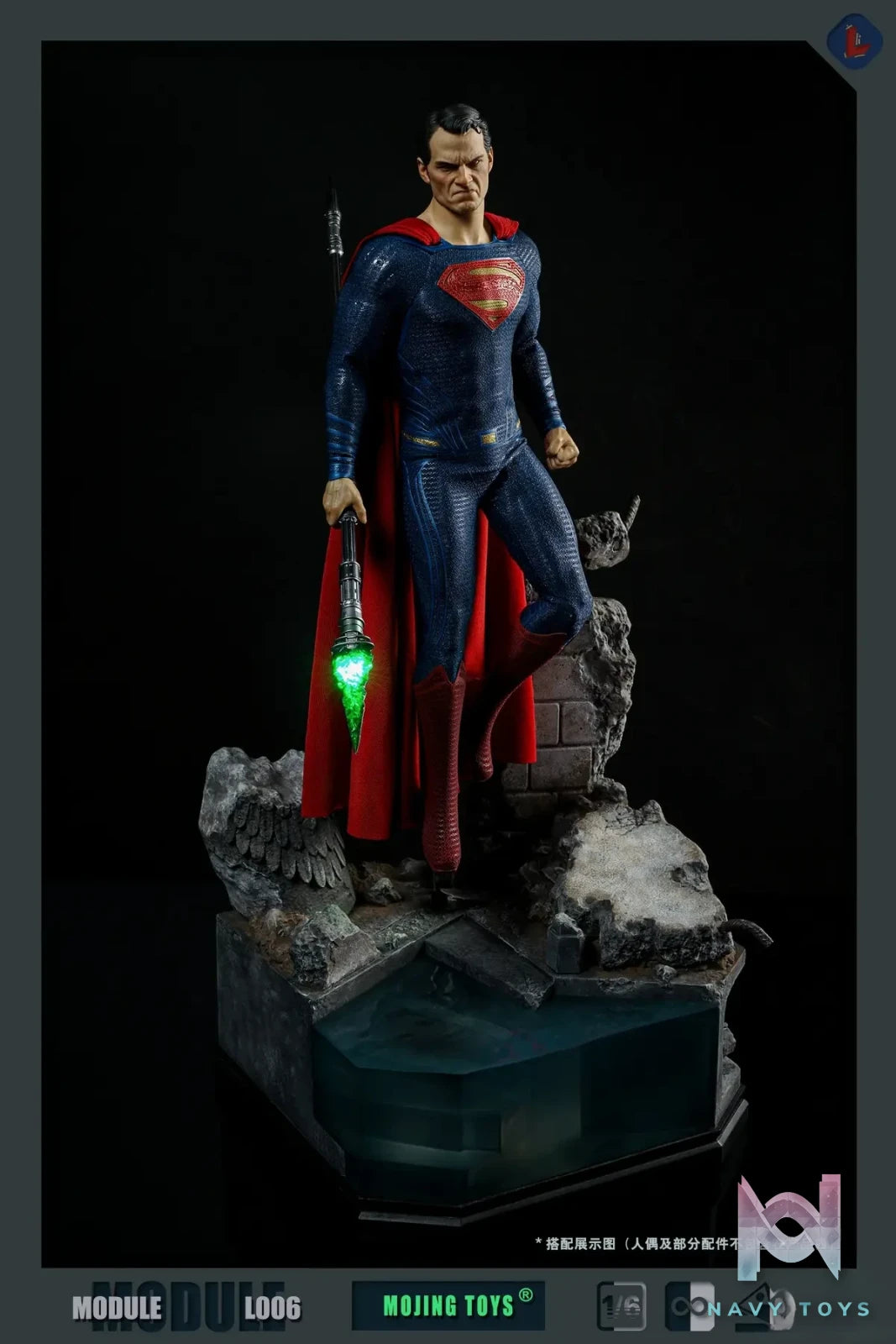 MOjingToys – DC Module series – L006 1/6 BVS Kryptonite Ruins DIORAMA BASE (Licensed)