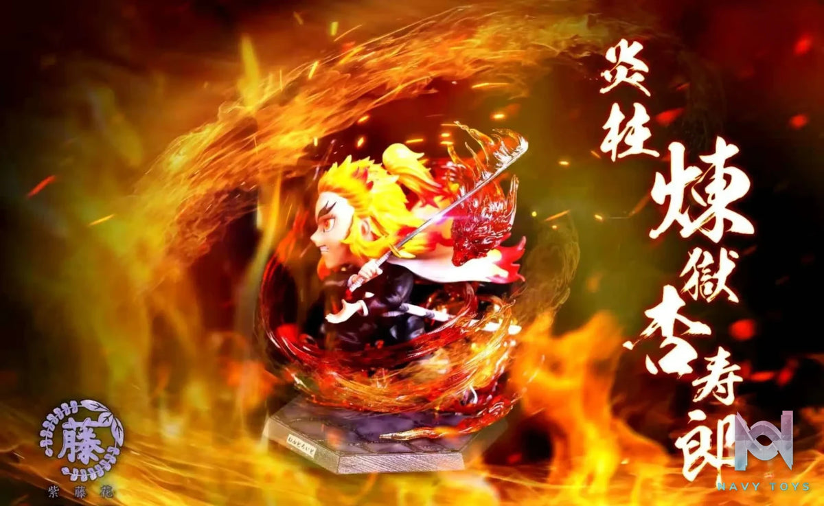 Wisteria Flower Studio – Demon Slayer Rengoku Kyojuro And Akaza