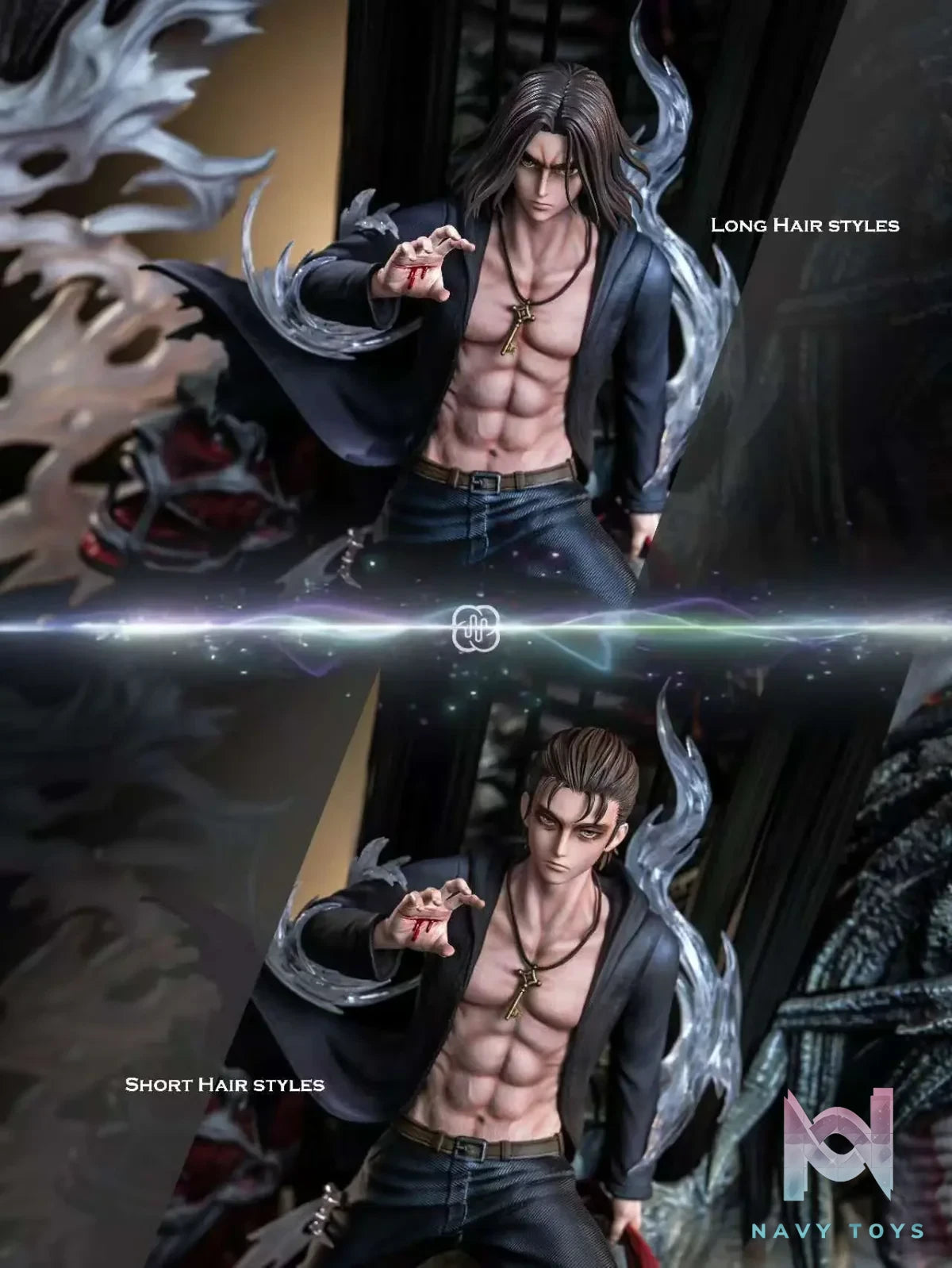 Hertz Studio - Attack On Titan Eren Jaeger resin statue Navy Toys anime figure