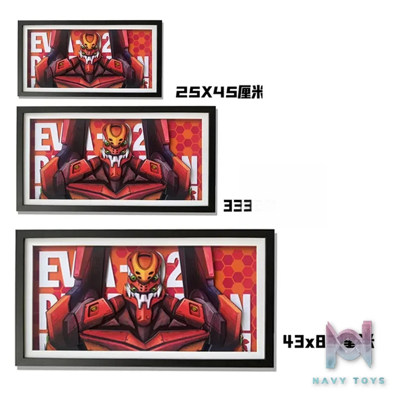 KALA HOME Studio – EVANGELION-02 3D Decorative Painting Neon Genesis Evangelion