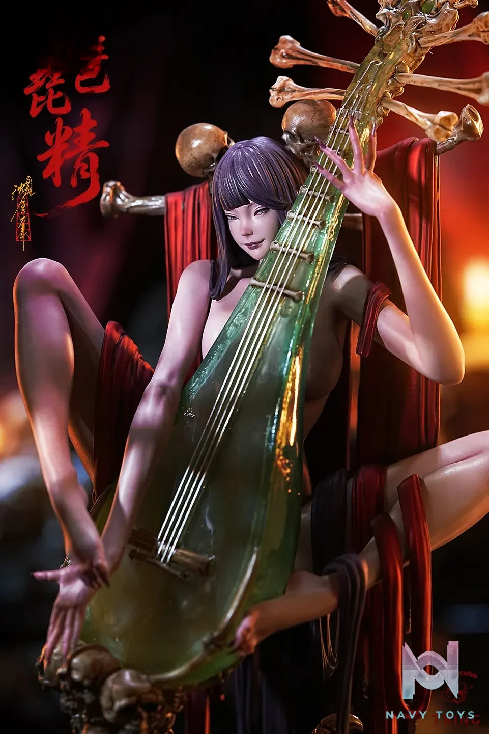 Crazy Cube X Tking Studio – Jade Pipa Demon 1/6 Scale Statue (Licensed)