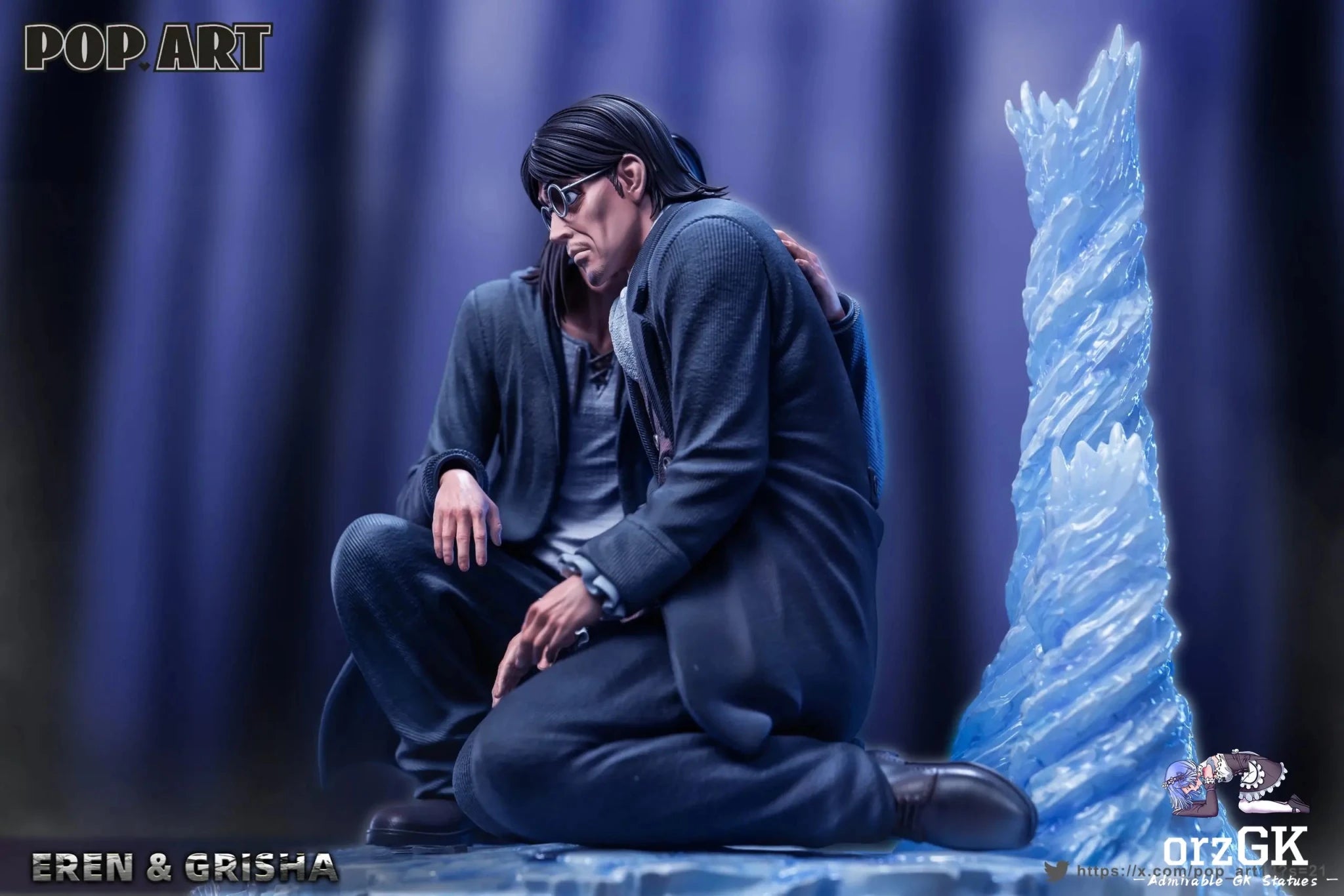POP.ART Studio - Eren X Grisha Attack on Titan resin statue Navy Toys anime figure