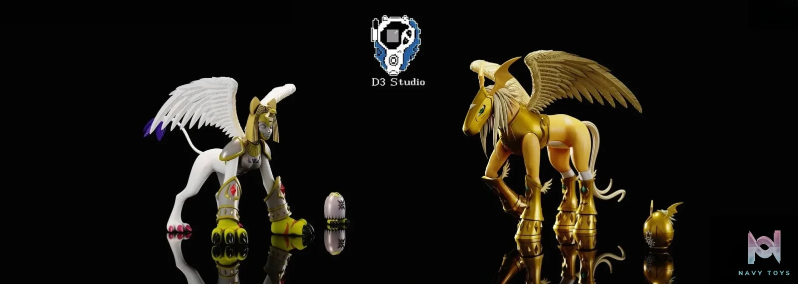 D3 Studio – Digimon Nefertimon And Pegasusmon