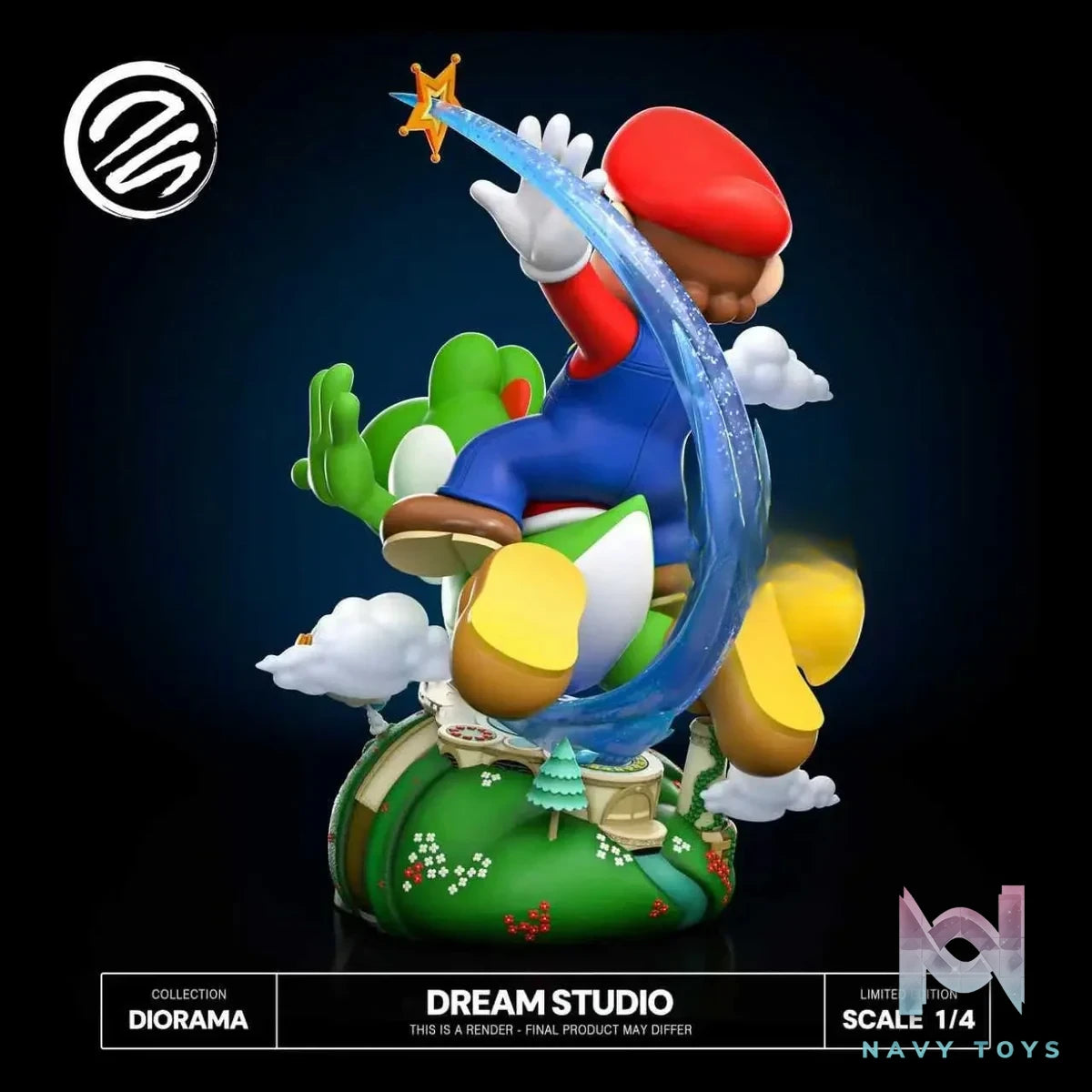 Mario X Yoshi Super Mario Galaxy 2 - Dream Studio resin statue Navy Toys anime figure