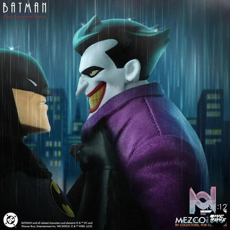 Mezco Studio – Batman 1/12 DC Animated Batman Joker Action Figure (Licensed)