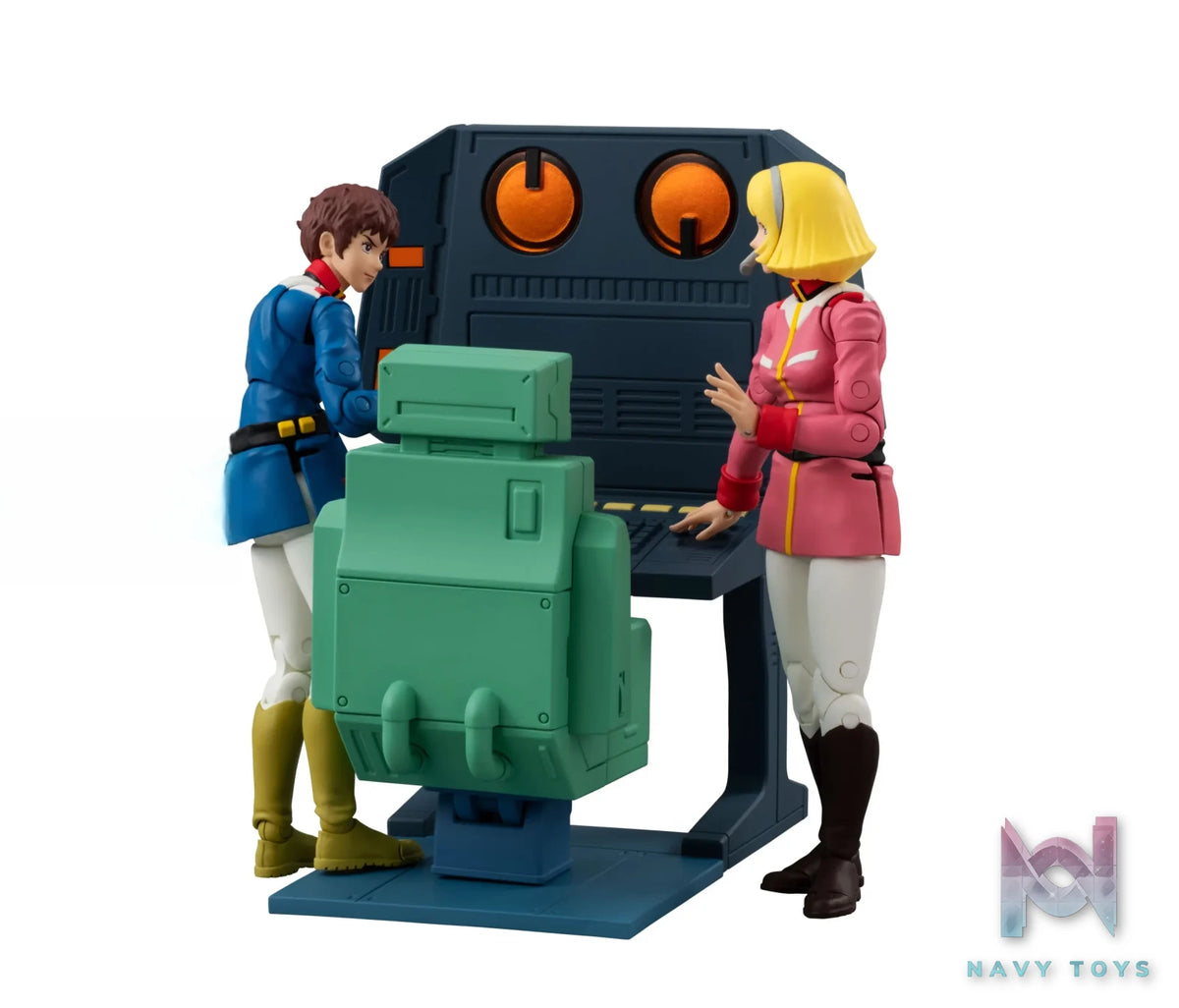 Megahouse – G.M.G. COLLECTION EX Mobile Suit Gundam White Base Bridge Communications Officer Desk Set (Licensed)