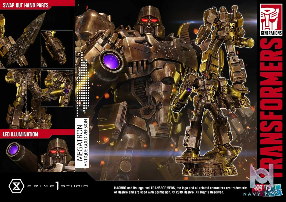 Prime 1 Studio – Premium Masterline Transformers: Generation 1 Megatron PMTF-02 PMTF-02EX PMTF-02AG PMTF-02GL(Licensed)