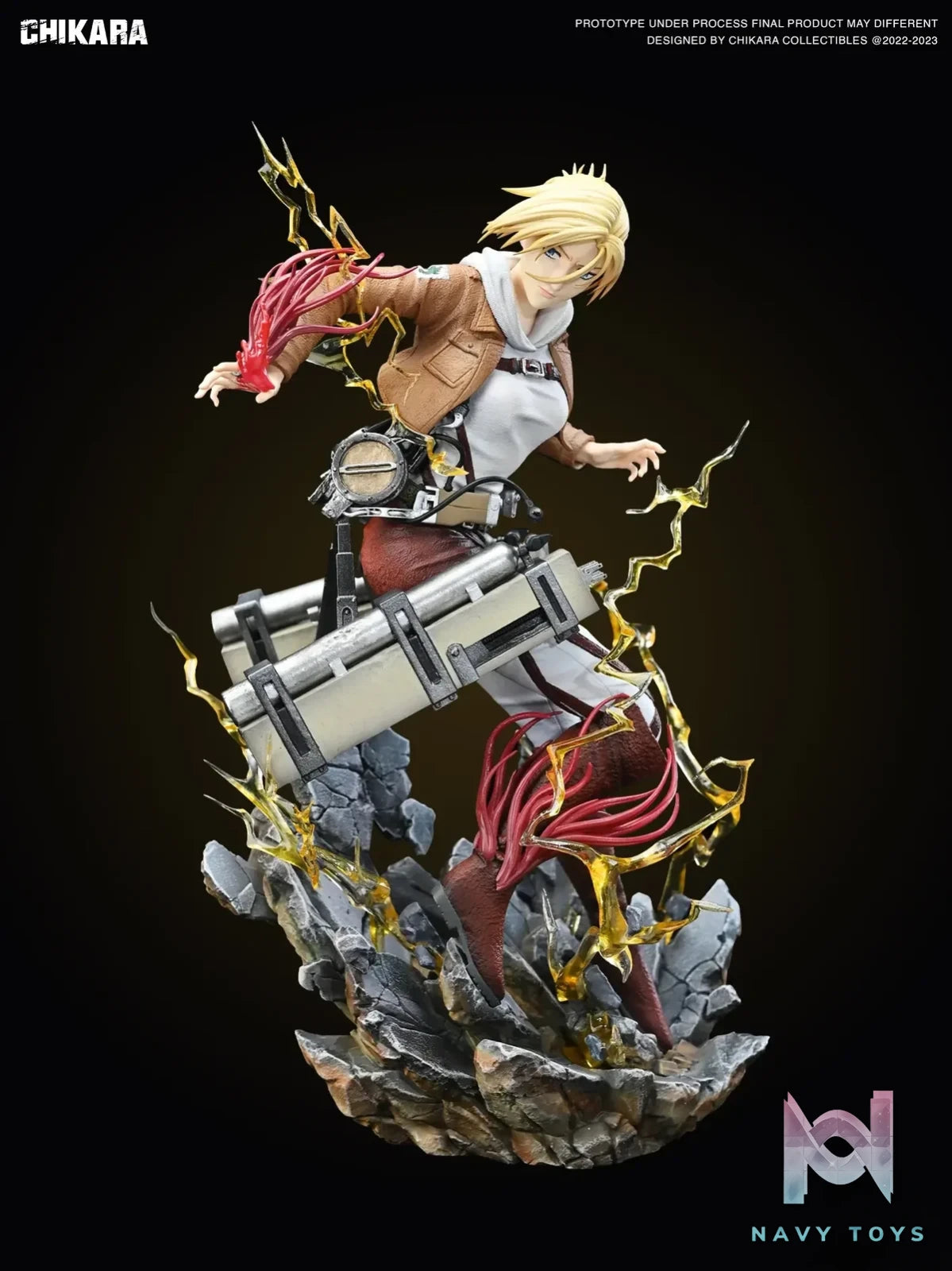 CHIKARA Studio - Attack on Titan Annie Leonhart resin statue Navy Toys anime figure