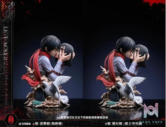 LC Studio - Attack on Titan 8 Kiss of Death Mikasa Holding the Head resin statue Navy Toys anime figure