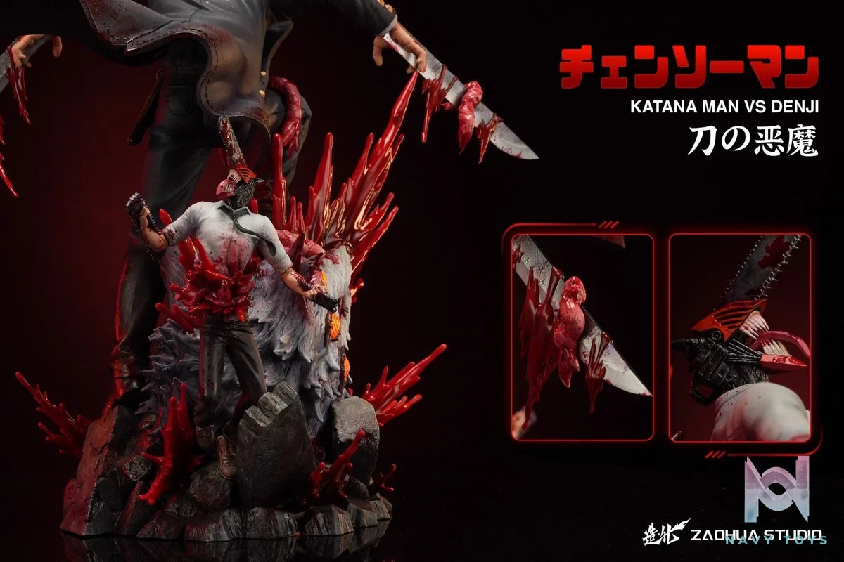 Katana Man vs Denji - Chainsaw Man - Zaohua Studio resin statue ZoaHua Studio anime figure