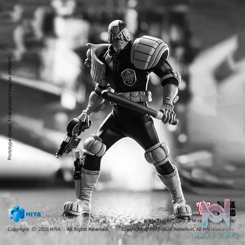 Hiya Toys – EXQUISITE SUPER Series Judge Dredd (Black X White Ver.) 1/12 Scale Action Figure ESJ0163 (Licensed)