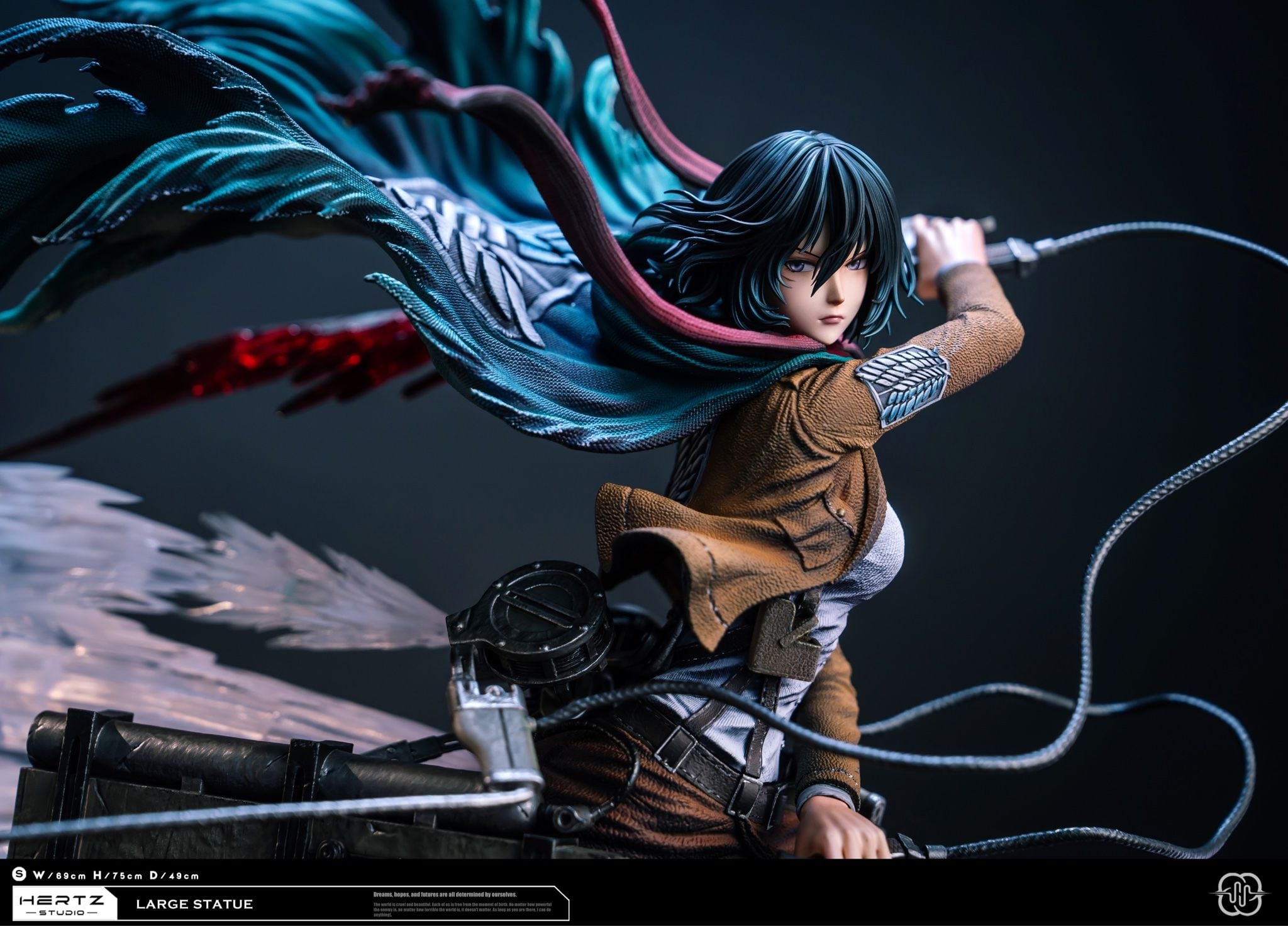 Mikasa vs Female Titan - Attack on Titan - Hertz Studio resin statue Hertz studio anime figure