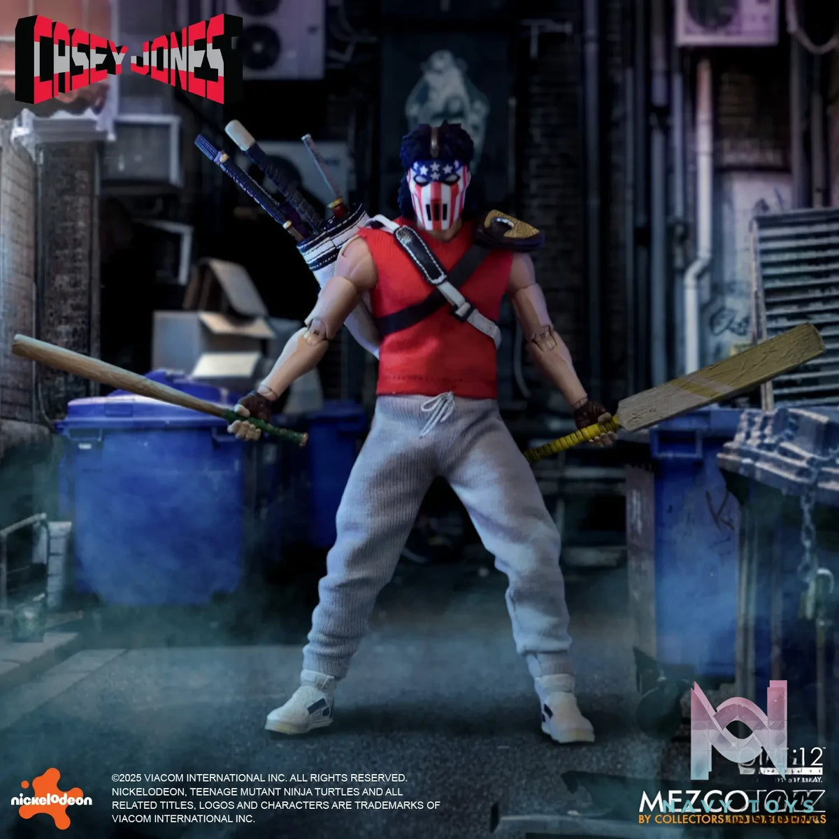 Mezco Studio – 1/12 Teenage Mutant Ninja Turtles – Casey Jones Figure (Licensed)