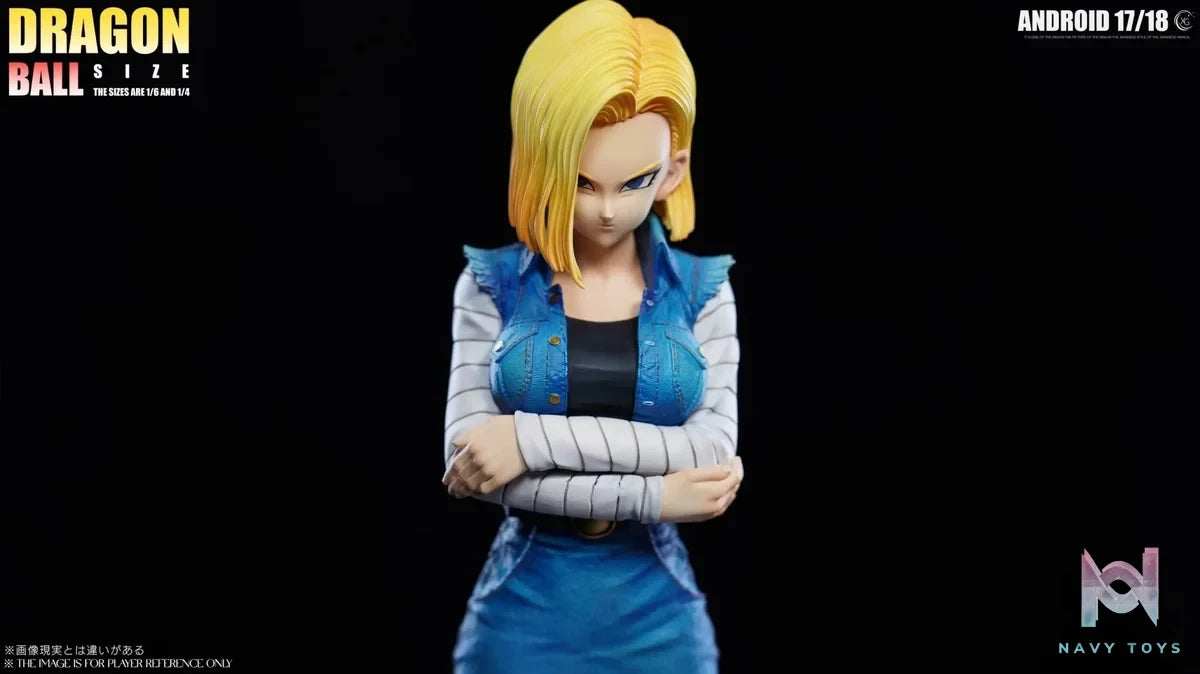 XG Studio - Dragon Ball Z Android 17 & Android 18 resin statue Navy Toys anime figure