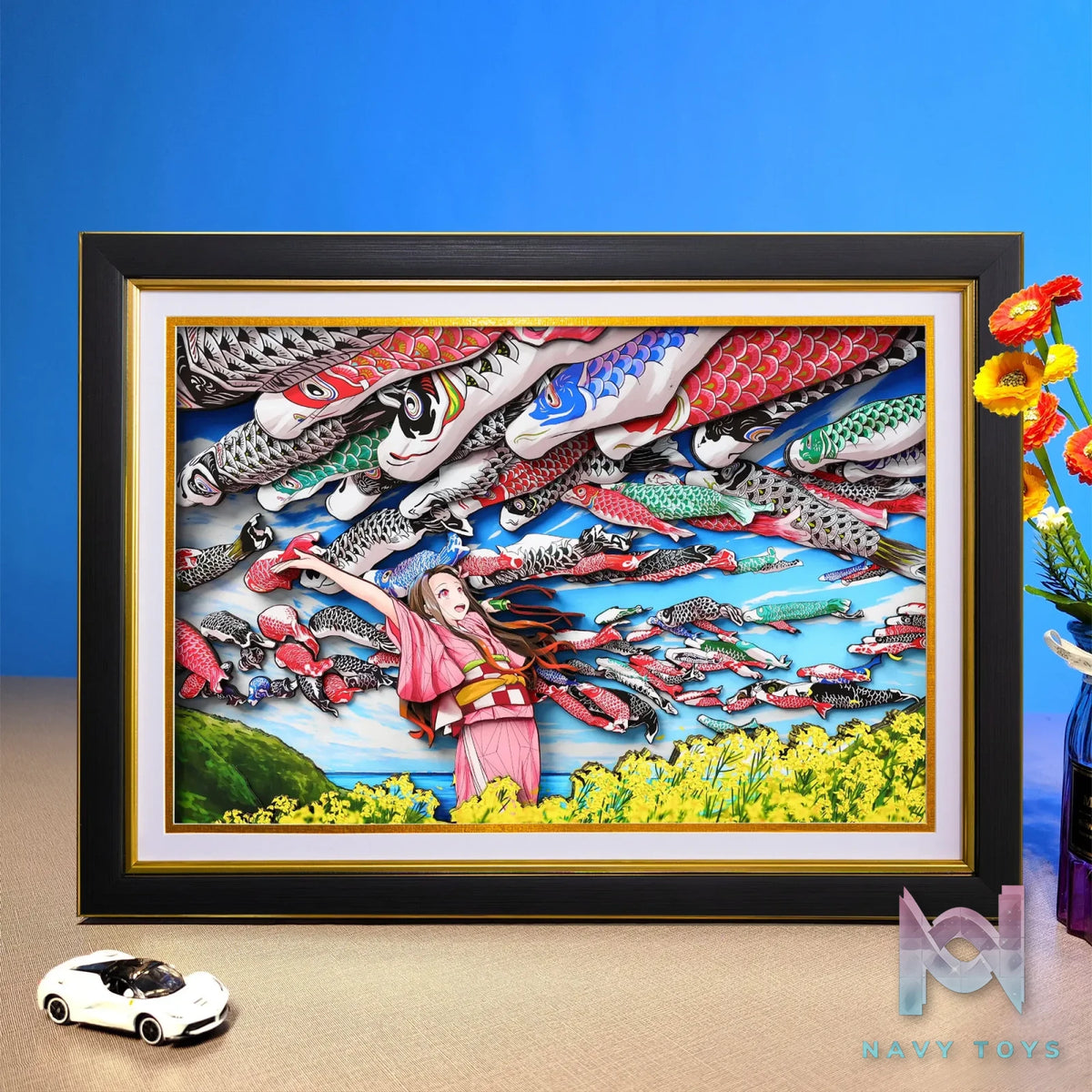 Yu Zhi Jiang Studio – Nezuko Kamado 3D Decorative Painting Demon Slayer