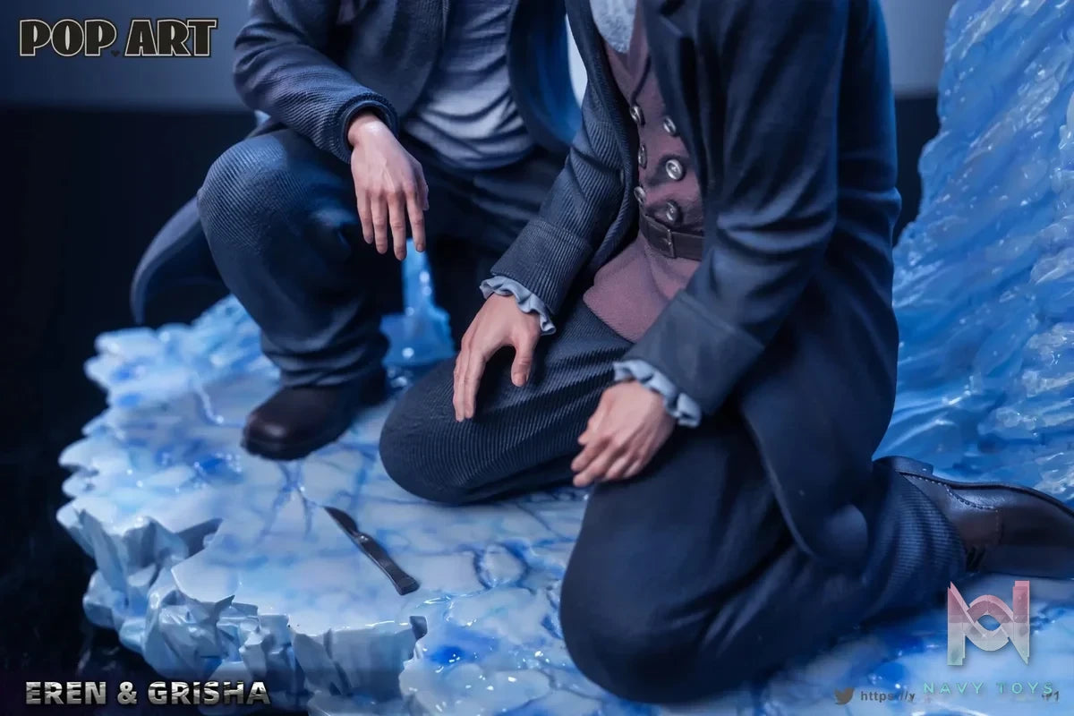 POP.ART Studio - Eren X Grisha Attack on Titan resin statue Navy Toys anime figure