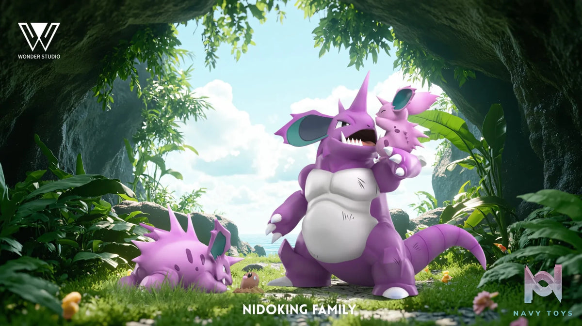 Wonder Studio – Pokémon Nidoking Evolution Set