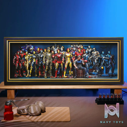 Yu Zhi Jiang Studio – Iron Man Series #6 3D Decorative Painting Marvel