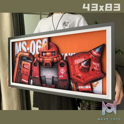 KALA HOME Studio – Zaku 3D Decorative Painting Gundam
