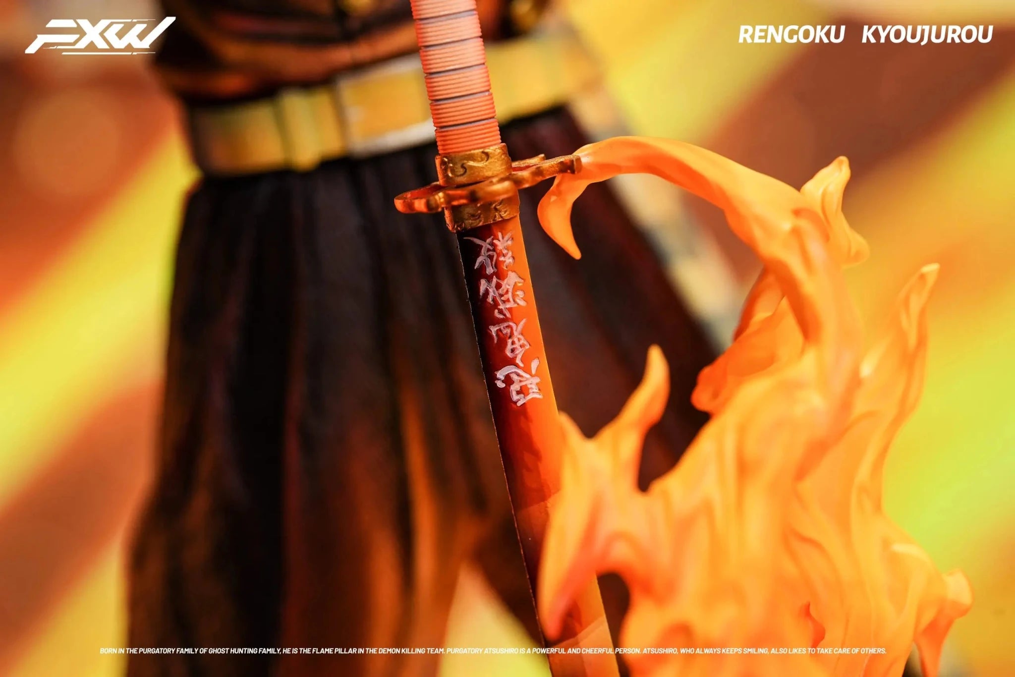 FXW Studio - Demon Slayer Nine Hashira Series Flame Hashira Rengoku Kyojuro resin statue Navy Toys anime figure