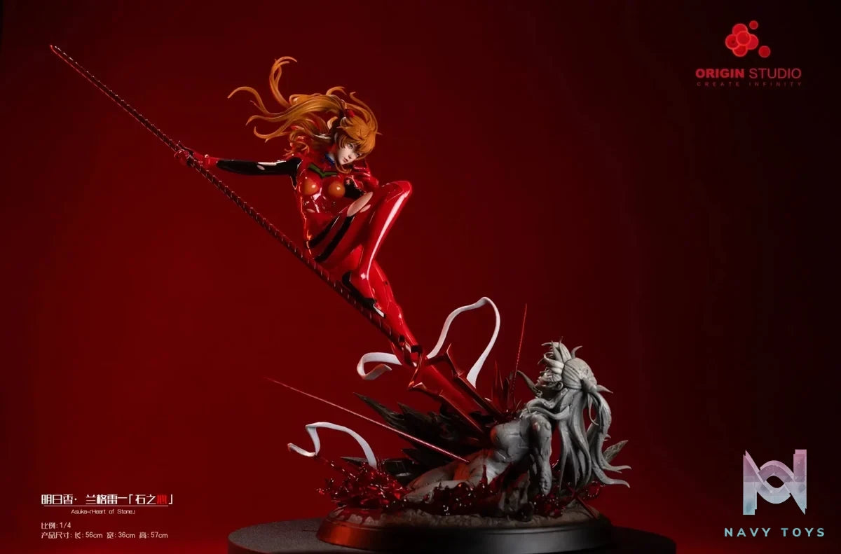 ORIGIN Studio - Neon Genesis Evangelion Soryu Asuka Langley Heart of Stone resin statue Navy Toys anime figure