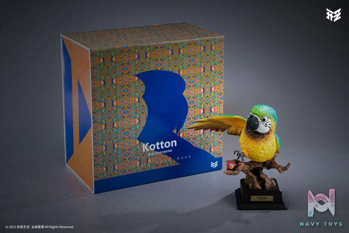 Xing Tou Yi He Studio – Jungle Catalog 001 Ara ararauna Blue-and-yellow Macaw Kotton (Licensed)