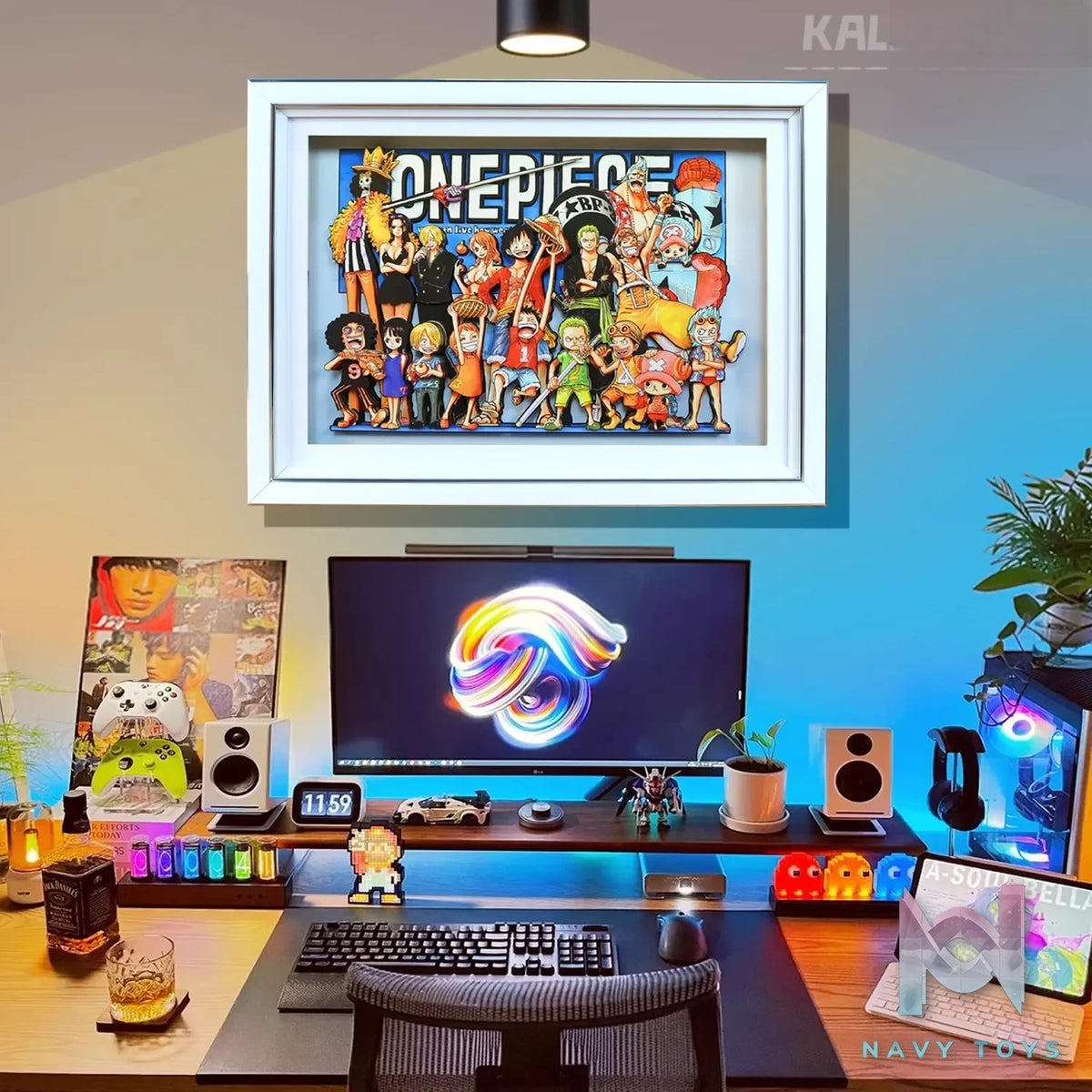 KALA HOME Studio – One Piece Multiple Characters #02 3D Decorative Painting One Piece